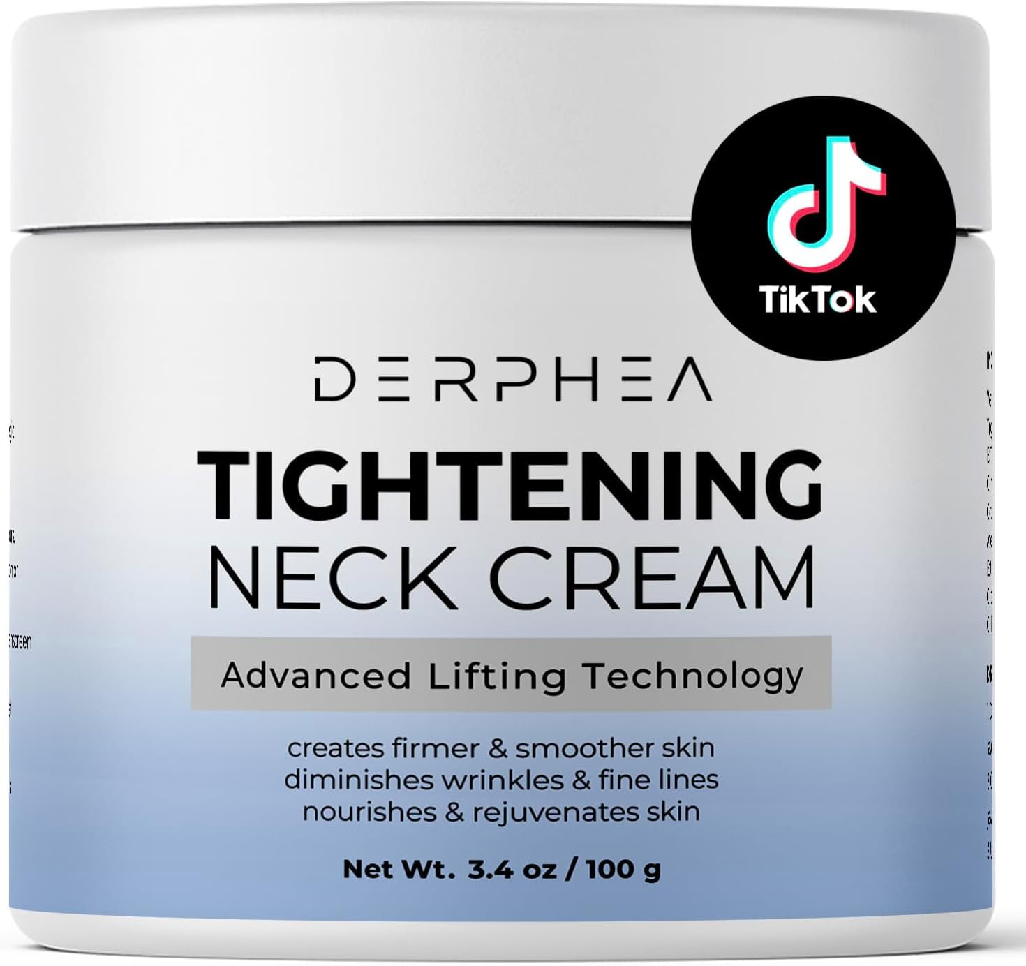 Neck Tightening Cream: Tighten and Lift Neck Cream For Tightening and Firming, Fine lines, Loose & Sagging On Face, Decollete & Other Skin Areas - 3.4 Oz