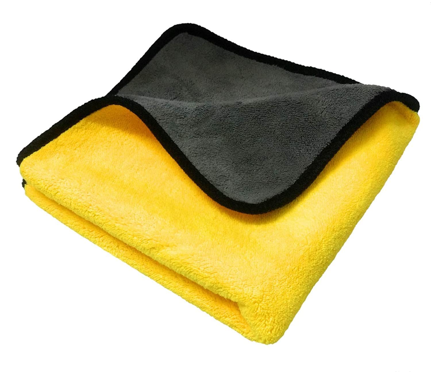 Novira Car Accessices Cleaning 800 GSM Microfiber Towel for Car Cleaning and Detailing - Dual Sided, Extra Thick Plush Microfiber Cloth - 40cm x 40cm (1 PCS)-image-39