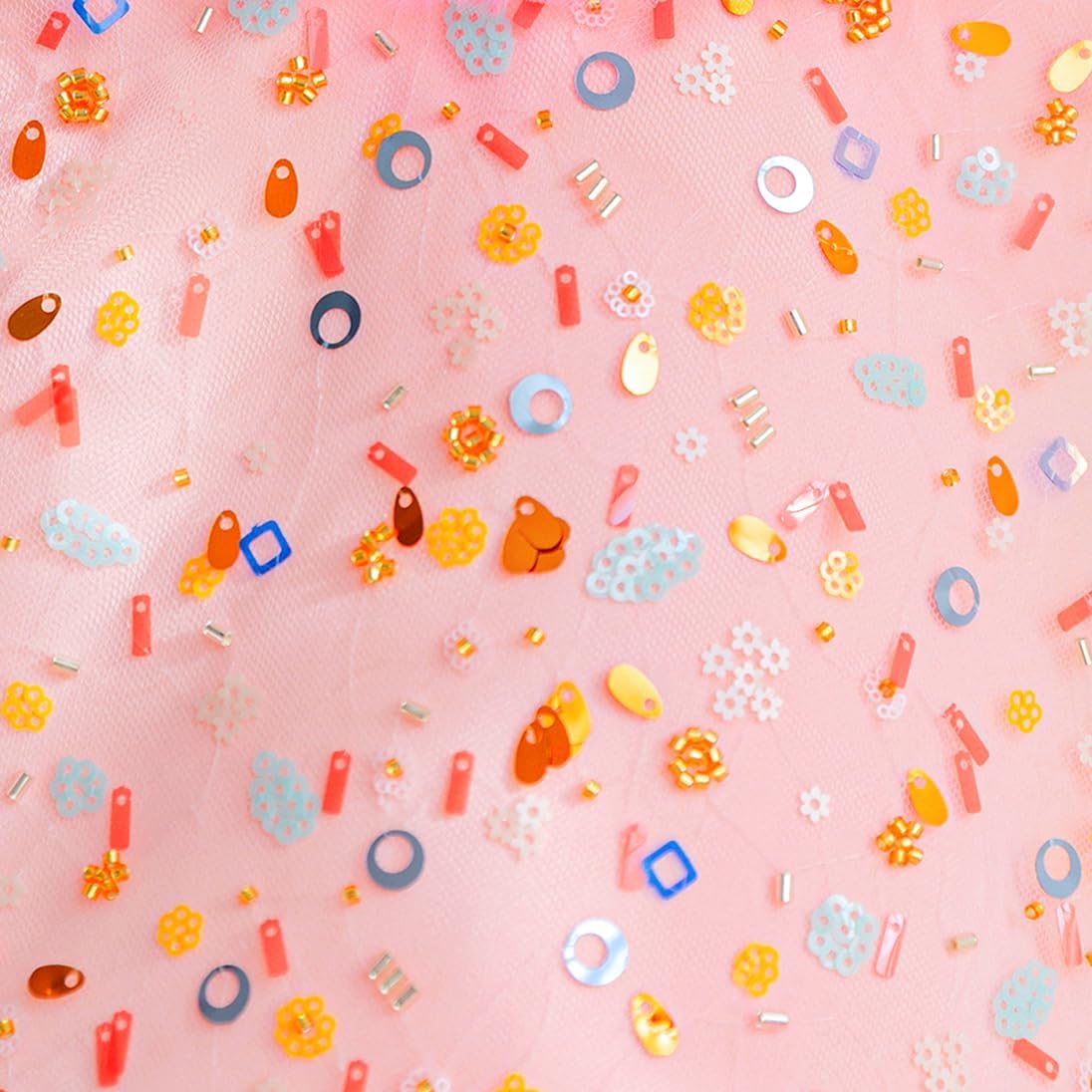 Girls Sequin Formal Dress Fancy Birthday Party Pageant Prom Toddler Sneaker Ball Gown Tulle Tutu Dress for Girls - Image 7