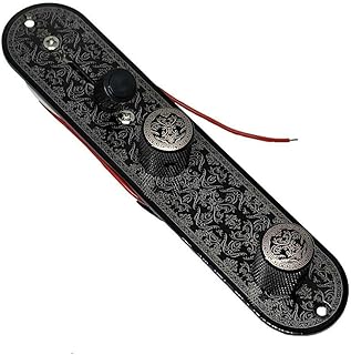 Metal Guitar Prewired Control Plate 3-Way Switches Knob For Telecaster Accessory