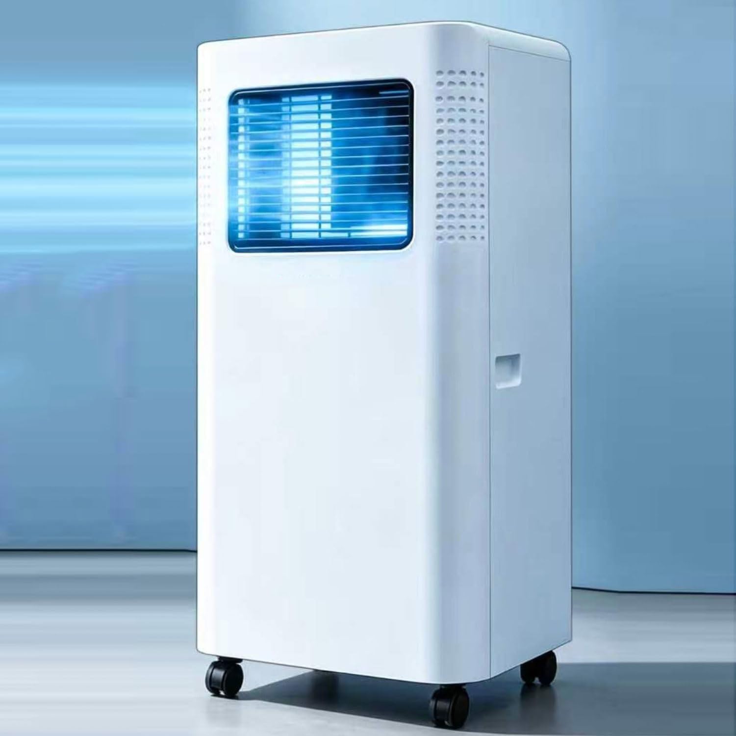 Aire Acondicionado Portátil hasta 28 m², Unidad AC Silenciosa con Ventilador Frío y Deshumidificador, Temporizador 24H y Mando, Kit de Instalación para Dormitor, Style 1, Remote Control Model