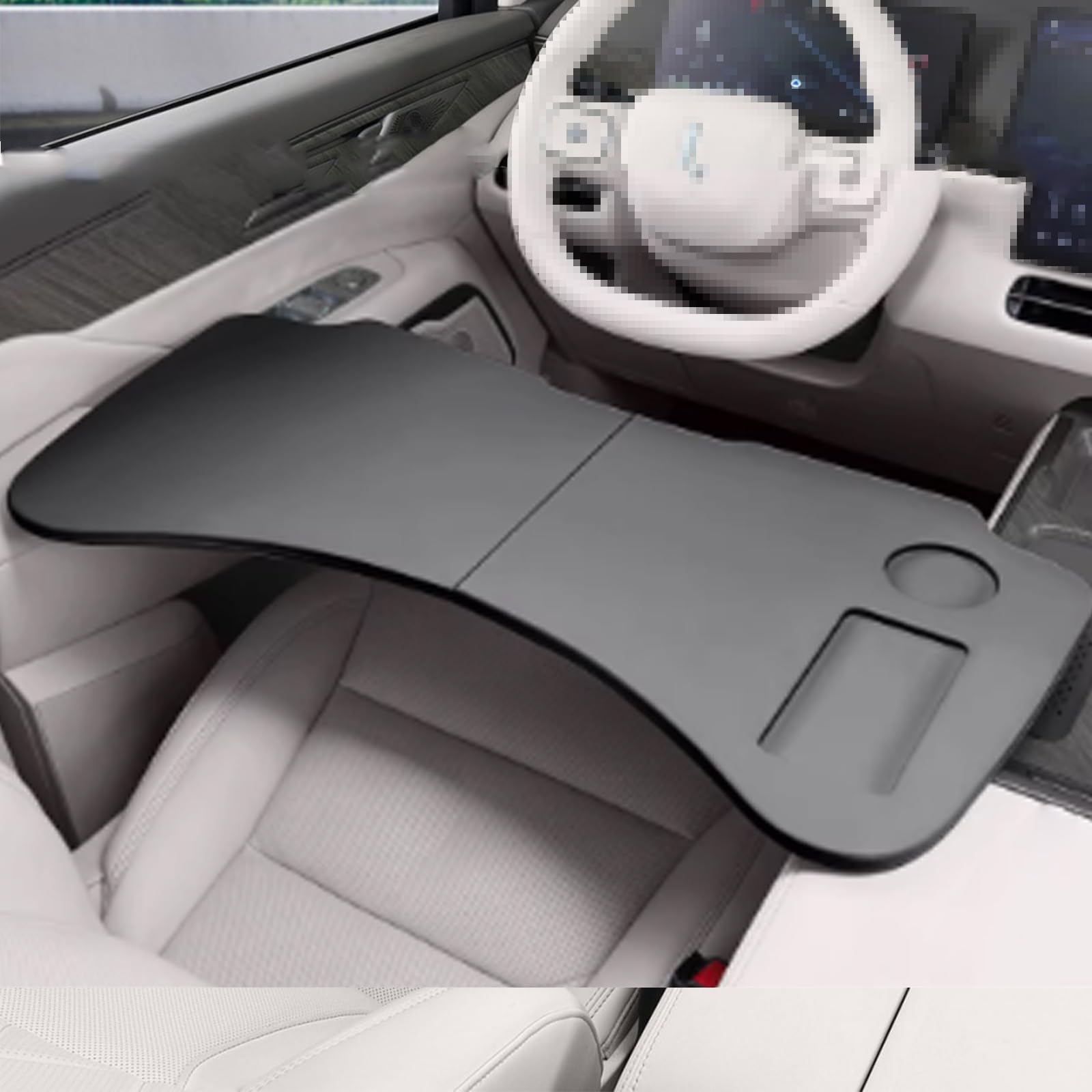 Składany Stolik Samochodowy na Laptopa, Przenośny Stolik do Samochodu, Taca Z Włókna Węglowego, Wielofunkcyjny, Kompaktowy I Wygodny, do Nauki I Pracy W Samochodzie
