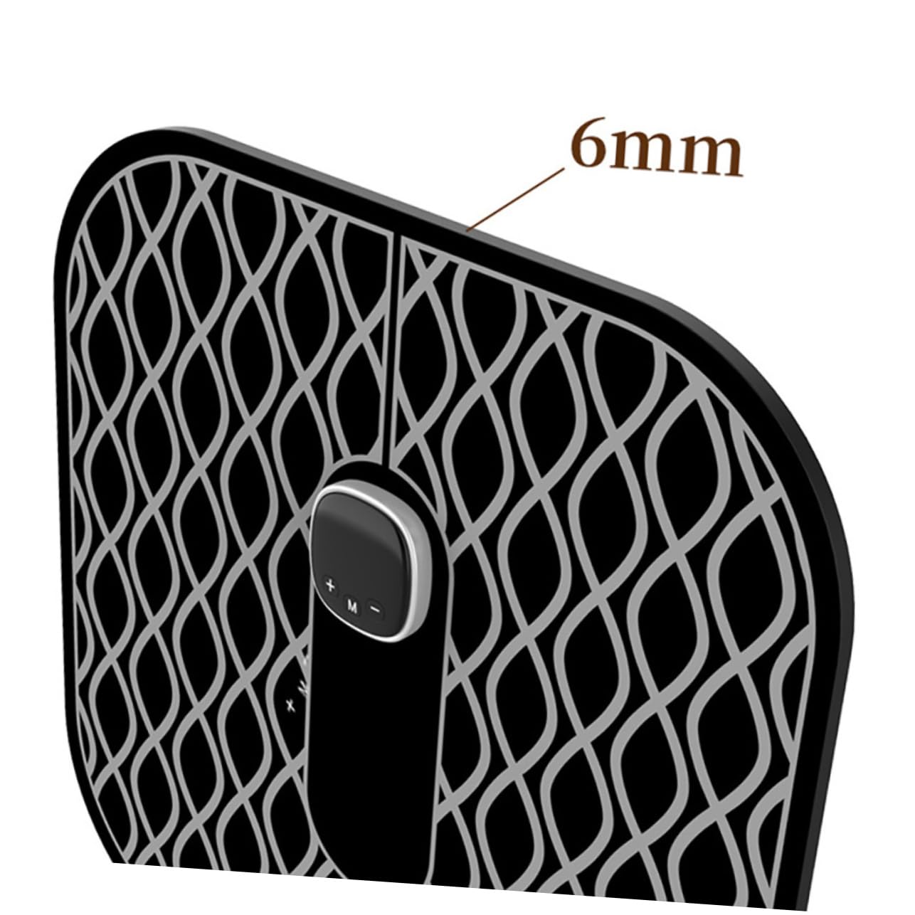 Esterilla Masajeadora de Pies Portátil Negra, Masajeador Eléctrico | Abs, Masaje 360° Multidireccional, Alivio de Molestias Moderadas, Uso Ligero para Mujeres y Hombres