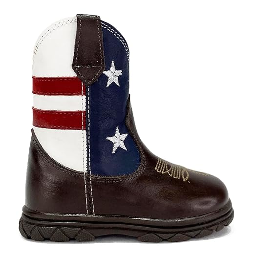 Bota Texana Country para Bebê em Couro Legítimo Linha New Baby USA Kapell