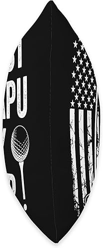 Miniatura 2 de Best Dad By Par Golfing Apparel by AlphaONE Best Papu by Par USA Flag Father's Day Golfing Dad Throw Pillow, 18x18, Multicolor