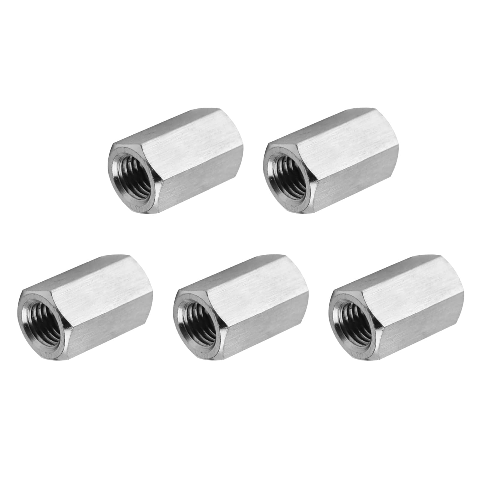 Stainless Steel Coupling Nuts - 4 Pcs 1/4-20 UNC -10 Stainless Steel Coupling Nuts - 4 Pcs 1/4-20 UNC -10