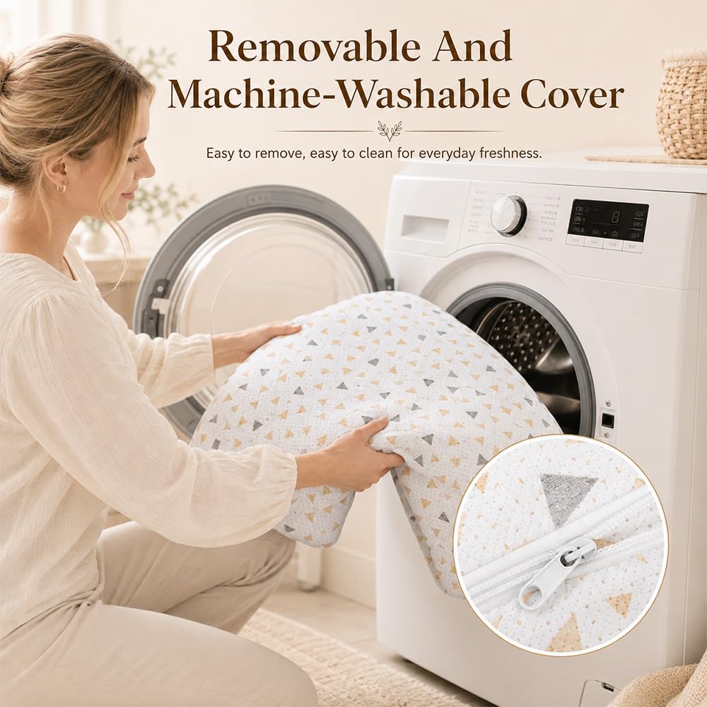 Almohada Embarazada Ajustable, 80 * 65cm Cojin Embarazada de Espuma Viscoelástica, Almohadas de Maternidad para Dormir de Lado, Almohada de Embarazo, Ligera y Portátil