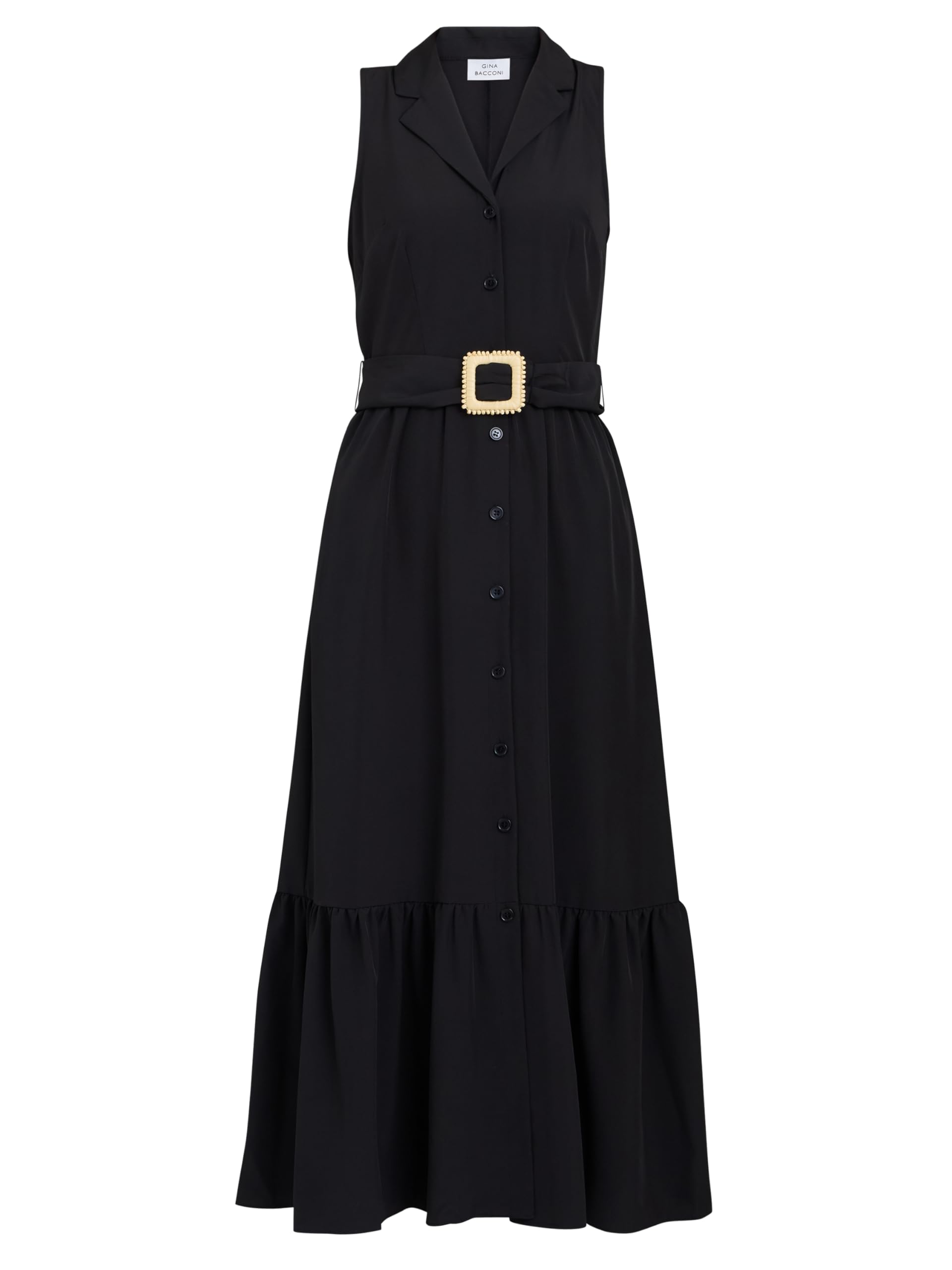 Gina Bacconi Women's Jamie Shirt Dress - Black - S
