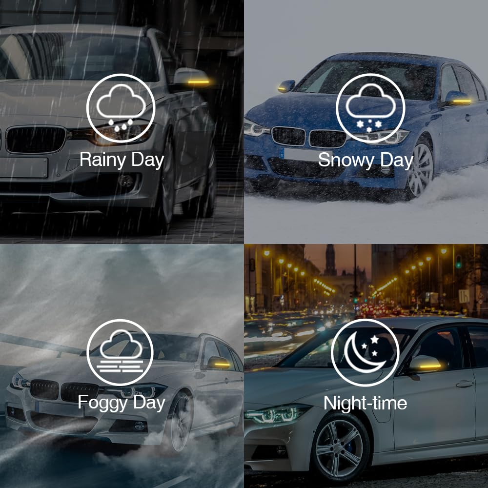Indicatori di direzione dinamici a LED nello specchietto retrovisore per BMW F20 F30 F31 F21 F22 F23 F32 F33 F34 X1 E84 F36 F87 M2