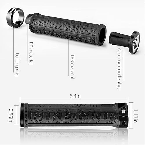 Miniatura 9 de ROCKBROS Pedales ligeros de bicicleta de montaña Pedales de plataforma de bicicleta de fibra de nailon para BMX MTB 9/16 "negro con empuñaduras de