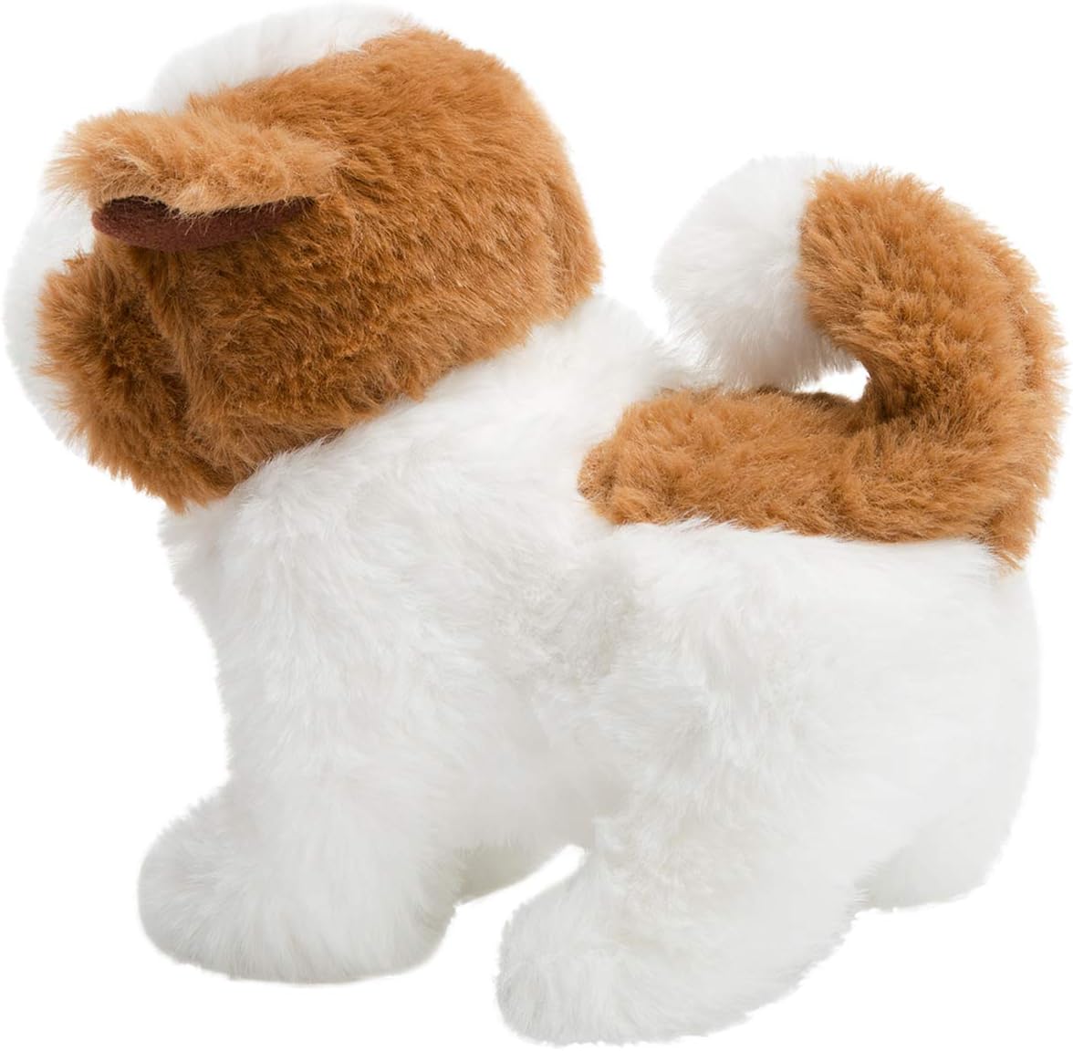 HollyHOME Plush Saint Bernard Electronic Interactive Toy Walking,Barking,Wagging Tail,Stretching Puppy Dog 7 Inches Gifts for Kids & Pets