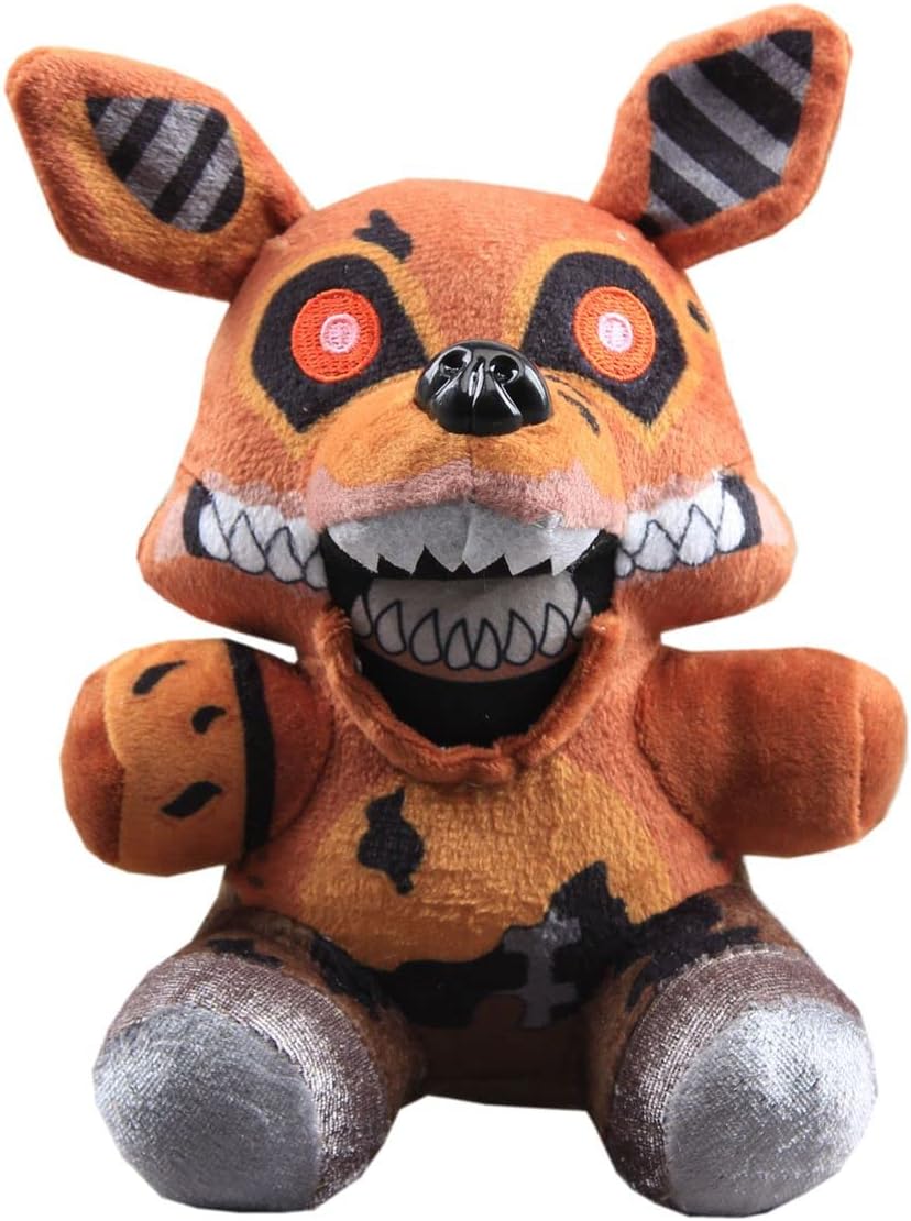 uiuoutoy Plush Toys The Twisted Brown Foxy Plushies Soft Toy Doll Kids Gift 7"