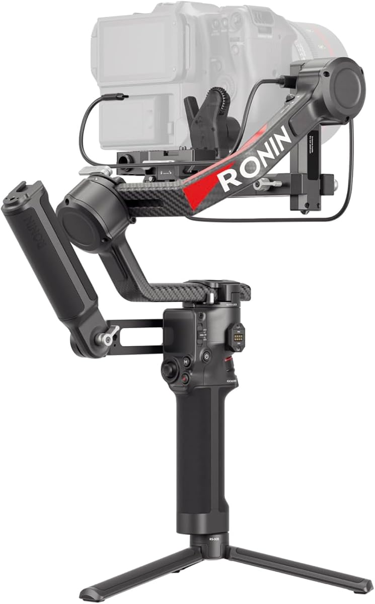 Combo RS 4 Pro, estabilizador de cardán para cámaras DSLR y de cine | Con transmisor de imagen Ronin y motor Focus Pro, carga útil de 4,5 kg, disparo vertical nativo de segunda generación, enfoque dual y motores de zoom