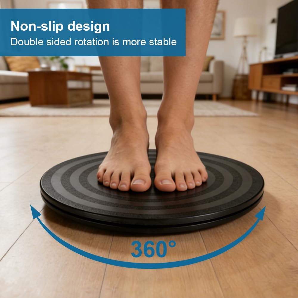 20 cm Plateau Tournant Universel, Plastique Solide Plateau Tournant à 360° Rond Manuel Billes en Acier pour Téléviseurs, Produits électroniques, Ordinateurs Portables, Artisanat