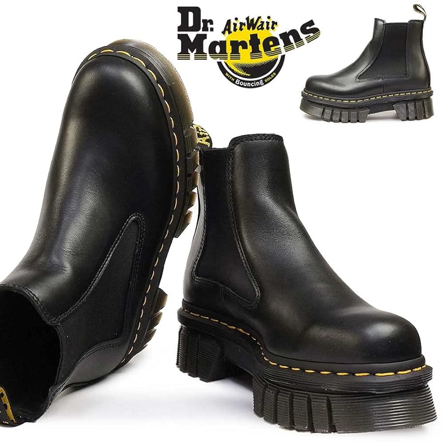 AirWair ブラック サイドゴアブーツ Dr.Martens AirWair サイドゴアブーツ ブラック