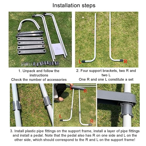 Escalera para piscina de acero inoxidable de 150 cm miniatura 4