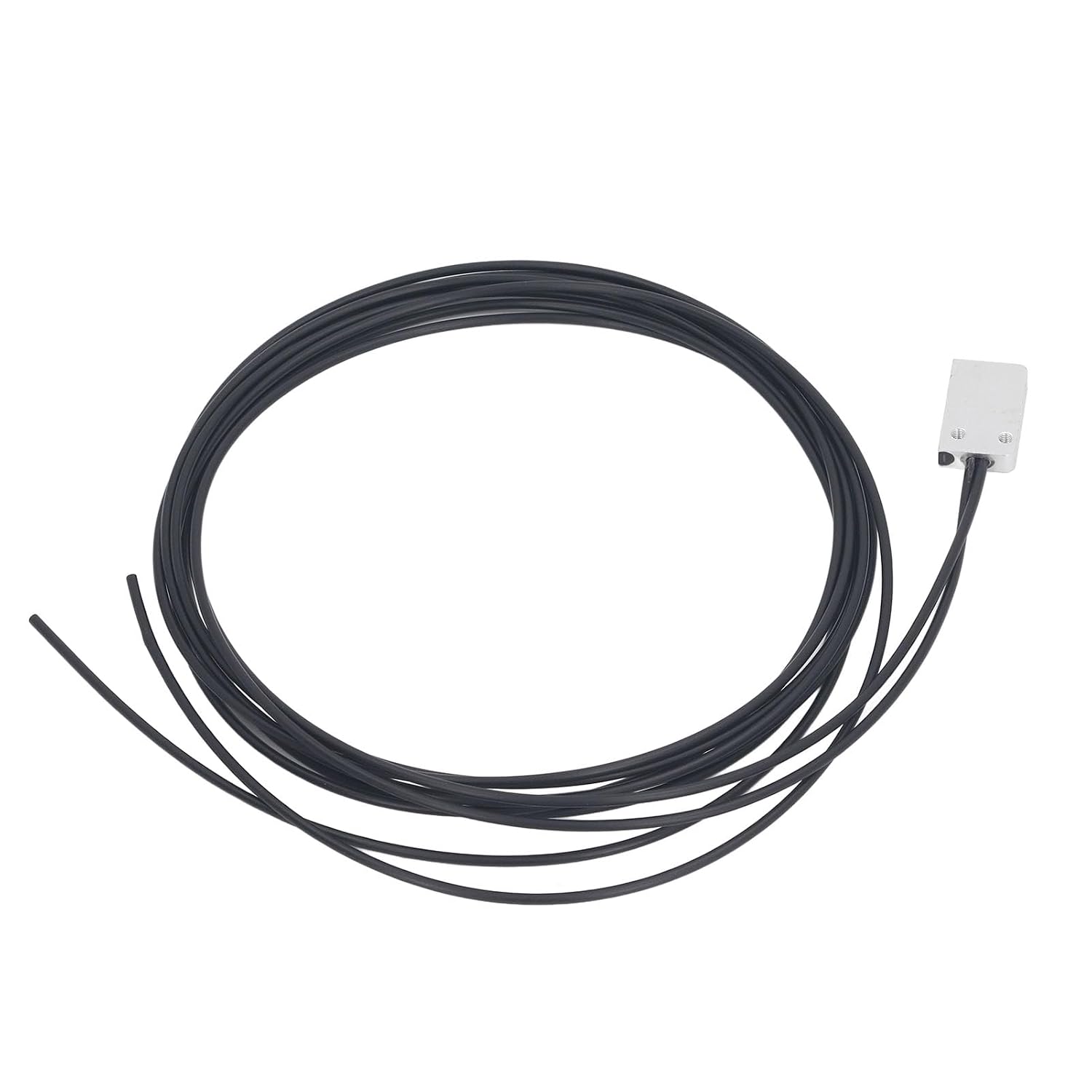 Fiber Optic Sensor 0-700mm Detection Distance, Reflective Array Optical Fiber Probe Sensor with 18mm Metal ABS Housing, for Industrial Automation and Precision