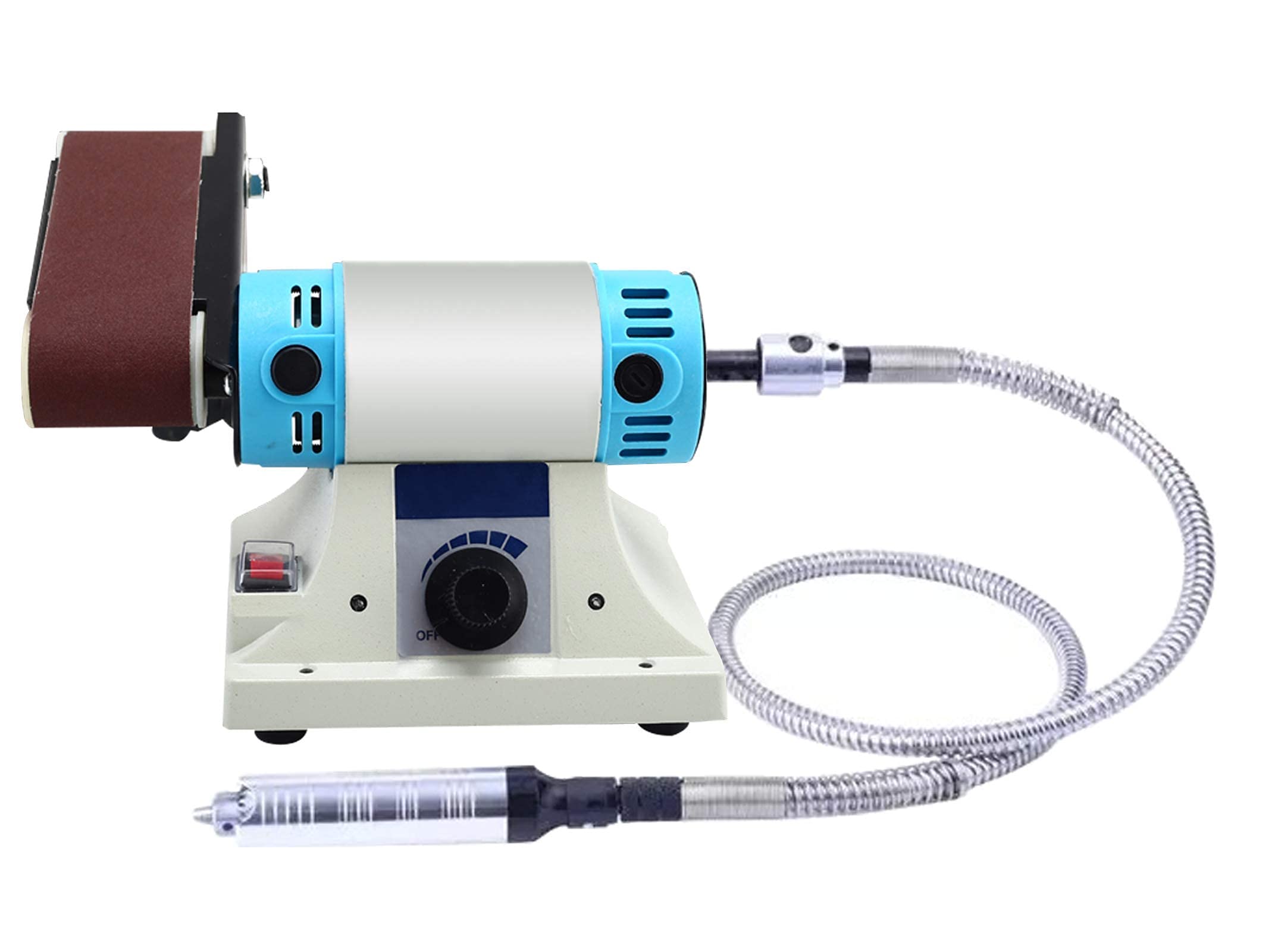 Ciseau électrique Outil de Sculpture ciseau à Bois électrique 750 W ciseau à Bois Machine de Sculpture avec Dispositif de Bande Abrasive (220 V)
