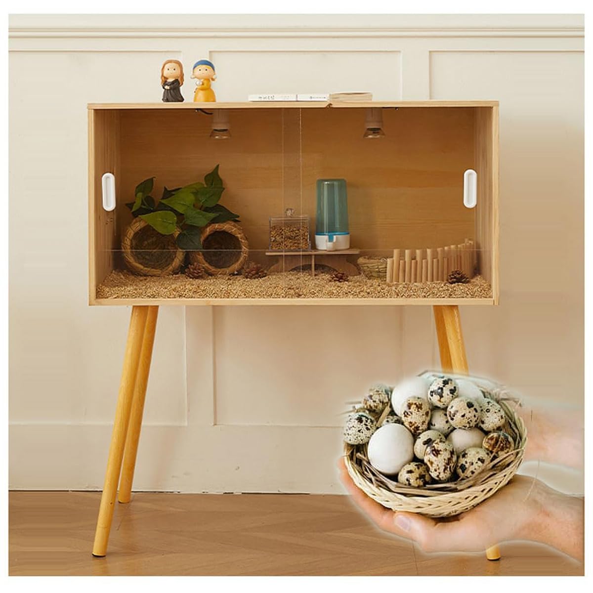 木製 爬虫類ケージ|ゲージ小動物飼育ゲージ無塗装爬虫類ケース