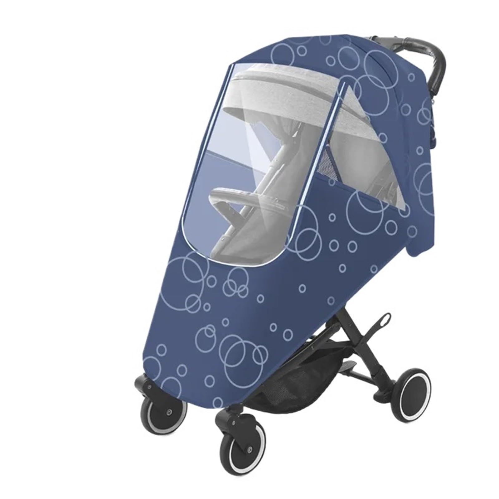 Kinderwagen Regenschutz Kinderwagen Universal Wasserdicht Winter Verdicken Regen Abdeckung Wind Staub Schild Volle Regenmantel for Kinderwagen Zubehör Kinderwagen(Dark Blue)