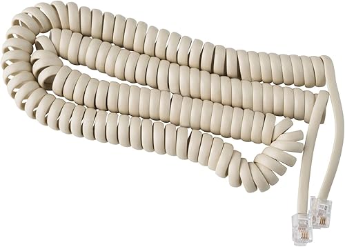 Miniatura 12 de iSoHo Phones: Cable de teléfono para teléfono fijo – sin problemas, cable de línea terrestre rizado para teléfono – Fácil de usar + excelente Negro