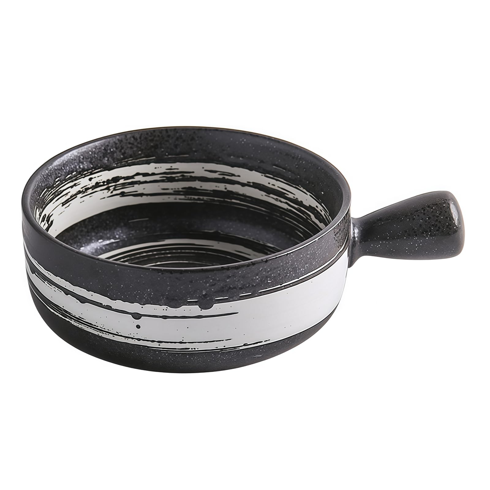Ceramiczna miska do zupy z uchwytami, kubek do zupy 600 ml, nadaje się do kuchenki mikrofalowej i zmywarki, do zupy cebulowej i innych, idealna do użytku domowego i restauracyjnego