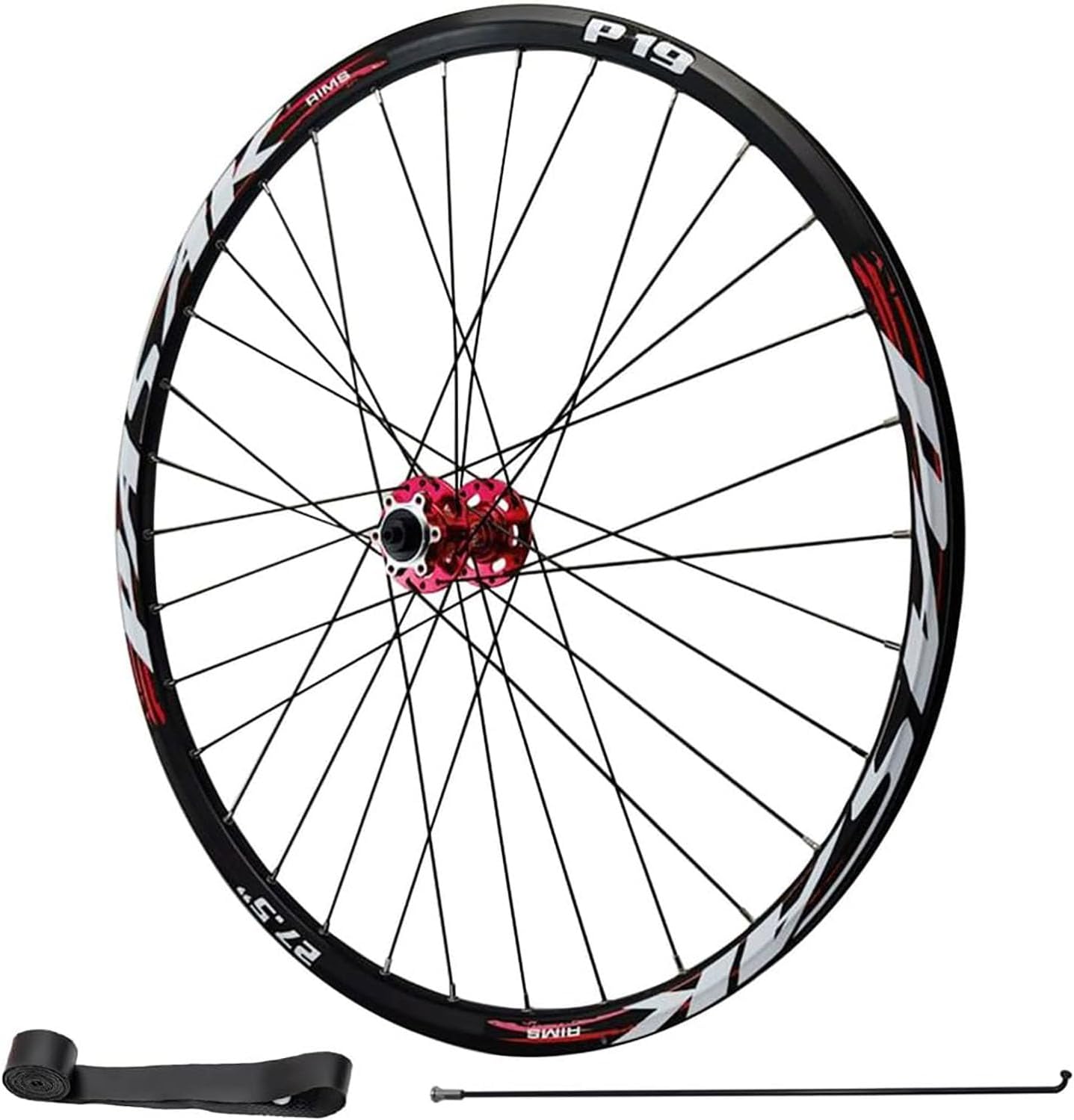 26/27.5/29 Inch MTB Wheelset, HG Aluminum Alloy Bicycle Rim, 142mm Sealed Bearing, 32H Thru Axle For 7-12 Speed ​​Cassette(THRU AXLE Rear,29inch)