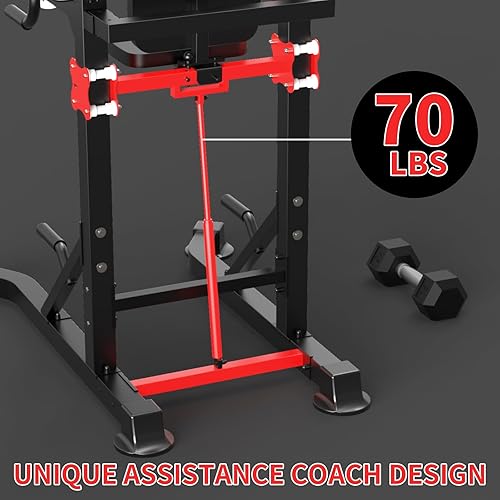 Miniatura 4 de K KiNGKANG Power Tower Dip Station, Multi-Function Assistive Trainer Pull Up for Home Gym Muscle Building and Beginner Exercises,Load 450LBS