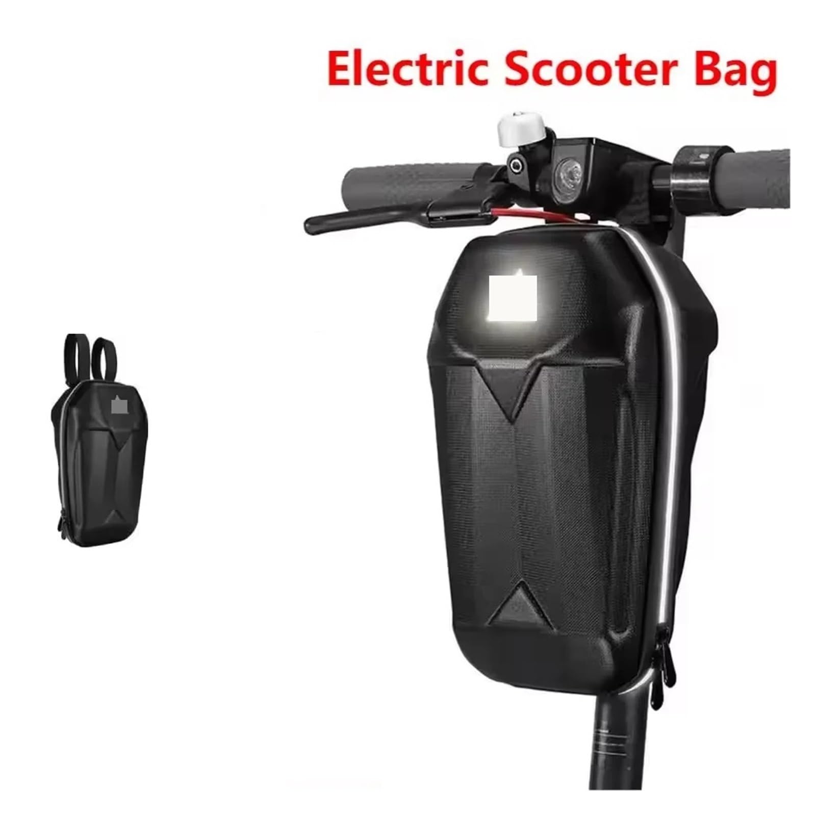 Bolsa for patinete eléctrico, reflectante, impermeable, de carcasa dura de EVA, for colgar en el manillar, 5L, Compatible con M365 Kugoo M4 E-Scooter