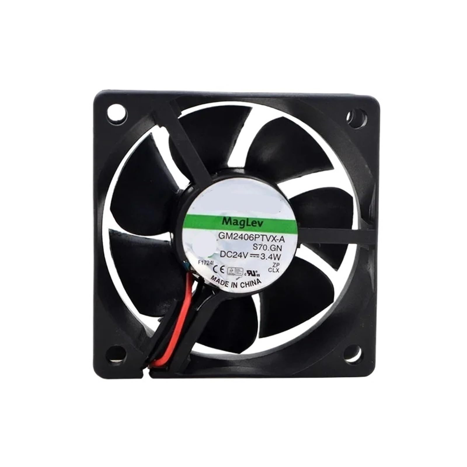 VDOQTLJT GM2406PTVX-A 60x60x25mm DC 24V 0.14A Dual Ball Bearing Industrial Cooling Fan