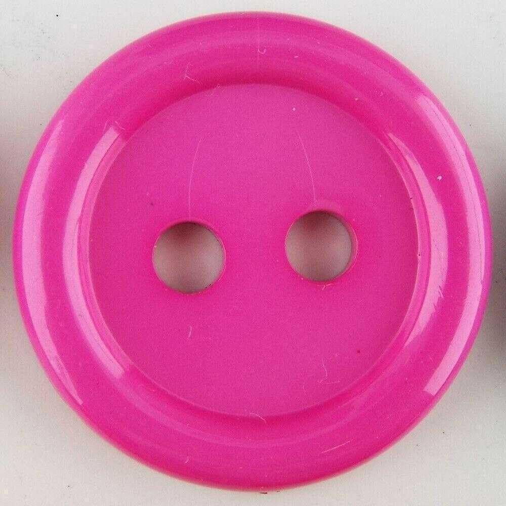 35mm Large Buttons Round Rim Jacket Etc 37 Colours Buy 2 4 Or 8 978D, 03 Cerise Pink, 8