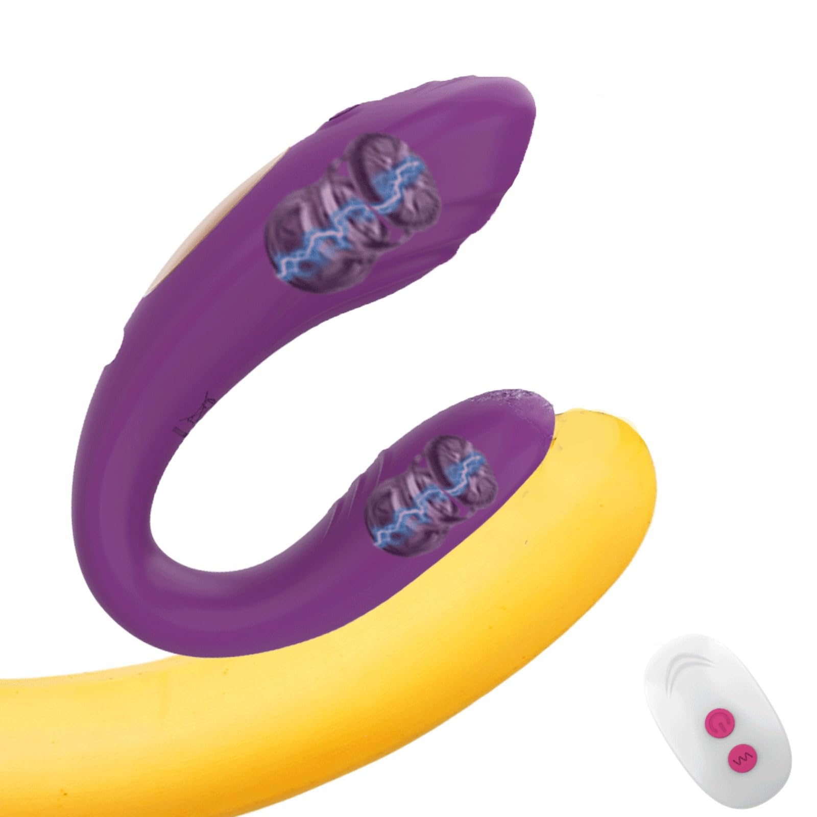 Vibrador Consolador con Control remoto inalámbrico, vibrador con motores duales, forma de U, clítoris, juguetes sexuales usables, Para, mujeres, parejas, adultos