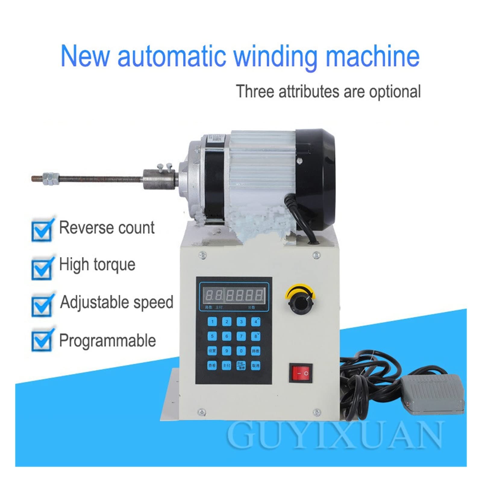 Avvolgitrice automatica for programmazione CNC Avvolgitrice for riparazione motore ad alta coppia Avvolgitrice for regolazione della velocità programmabile per principianti fai da te(500W)