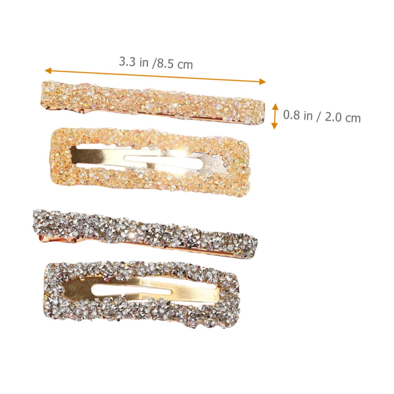FRCOLOR 30stücke Rhinestone Haarklammern Teilig Champagner Elegante Haarspangen Für Frauen Für Verschiedene Anlässe Einfaches Styling Für Dickes Glattes Oder Lockiges Haar Modische