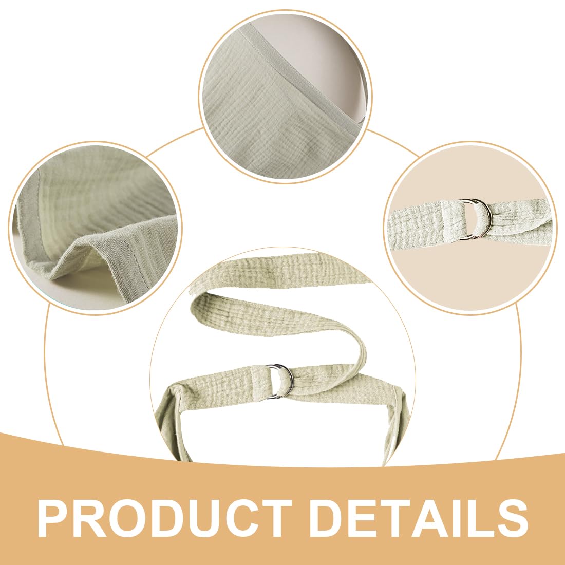Couverture d'Allaitement Écharpe en Mousseline Coton Ajustable pour Bébé