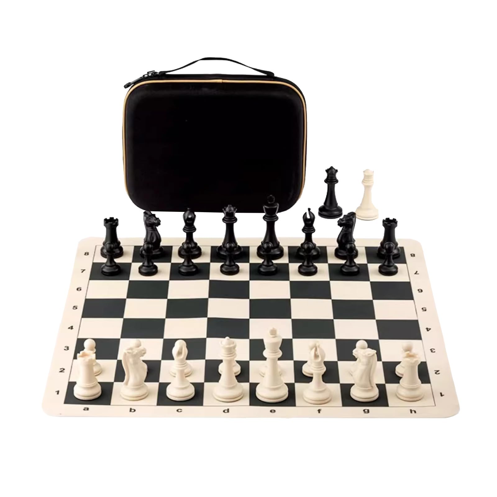 Scacchiera Portatile,Scacchiera Pieghevole con Borsa di Immagazzinaggio,Facile da trasportare,Set da Viaggio per Scacchi per I Principianti E Adulti