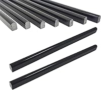 Jusmioke Black Marble Pencil Tiles, 15 Pack 0.5x0.75x12 Polished Edge Trim for Kitchen Backsplash, Bathroom & Shower Walls