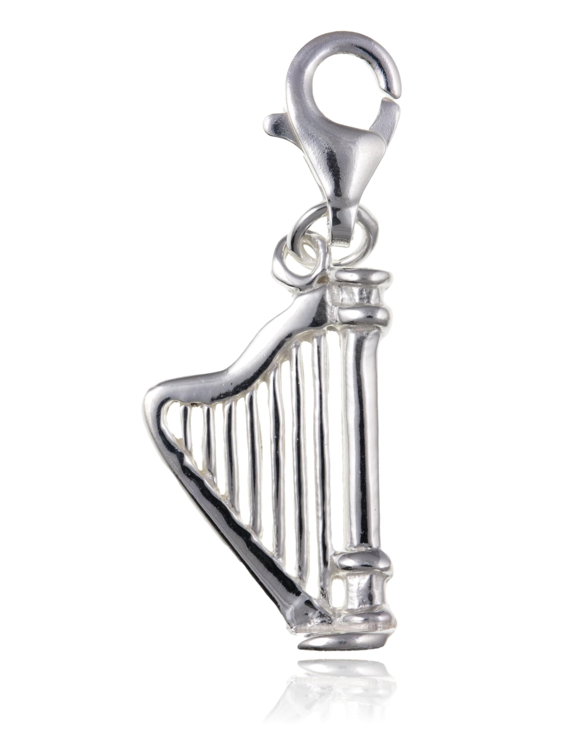 Arpa irlandesa de plata para personalizar pulseras y renovar tu colección de joyas 8