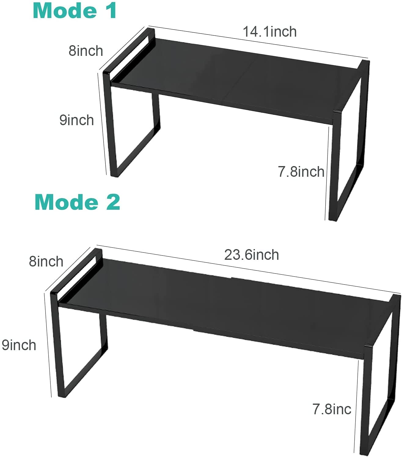 Étagère De Rangement Pour épices De Cuisine, Organisateur Pour Ustensiles Paquet Complet- Deux Couches 30*20*40cm, Noir | Leroy Merlin
