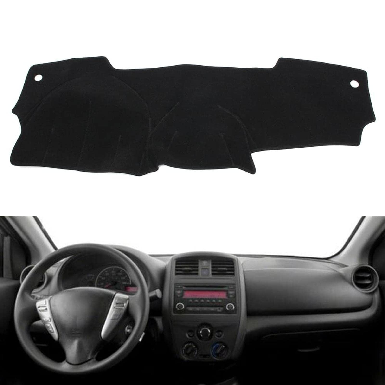 HESSEH Dashboard Cover for Nissan Versa 2012 2013 2014 2015 2016 2017 2018 Car Dash Mat Dashboard Cover Sunshade Pad Non-Slip Carpet Interior Decoration
