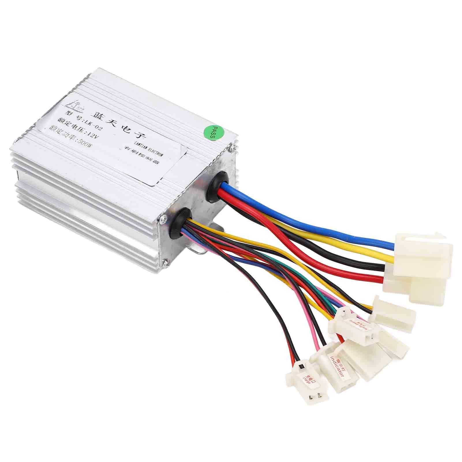 RiToEasysports Bike Brushed Motor Controller Kit, 12V 500W Scooter Conversion mit Fußgaspedal für Elektroroller Dreiräder