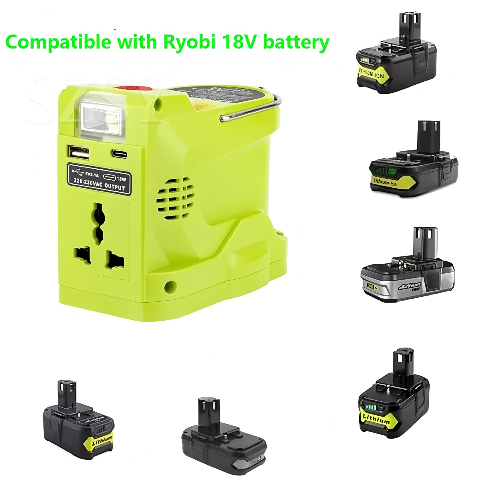 Portable Charger Ryobi Generator RYOBI 18V ONE+ 1800-Watt Portable