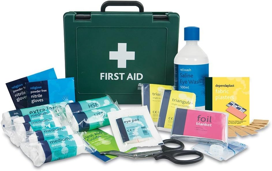 Reliance Medical REL130 HGV First Aid Kit, wood Box, Small