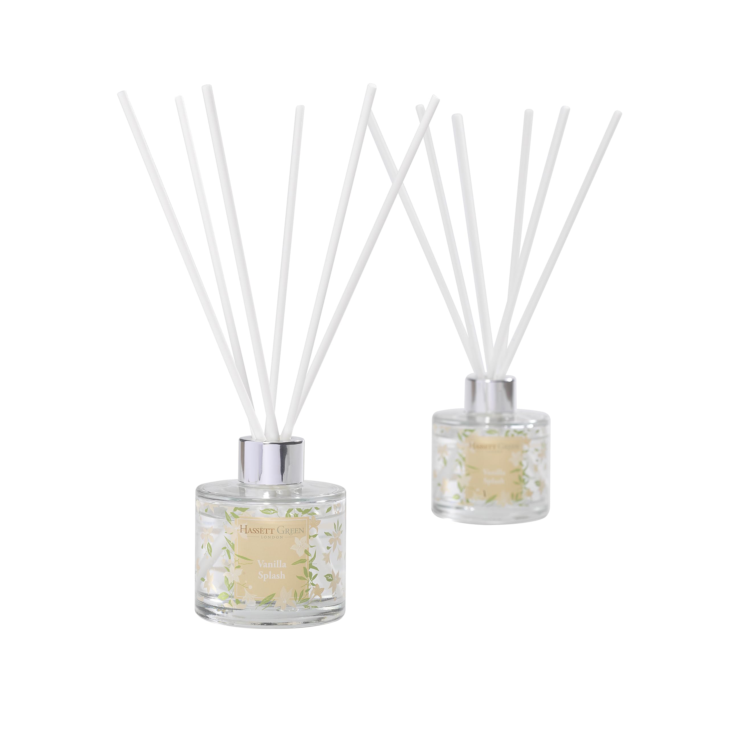 B&Q - Hassett Green LondonVanilla SplashReed Diffuser Duo Set2 X 125MlReduced Packaging