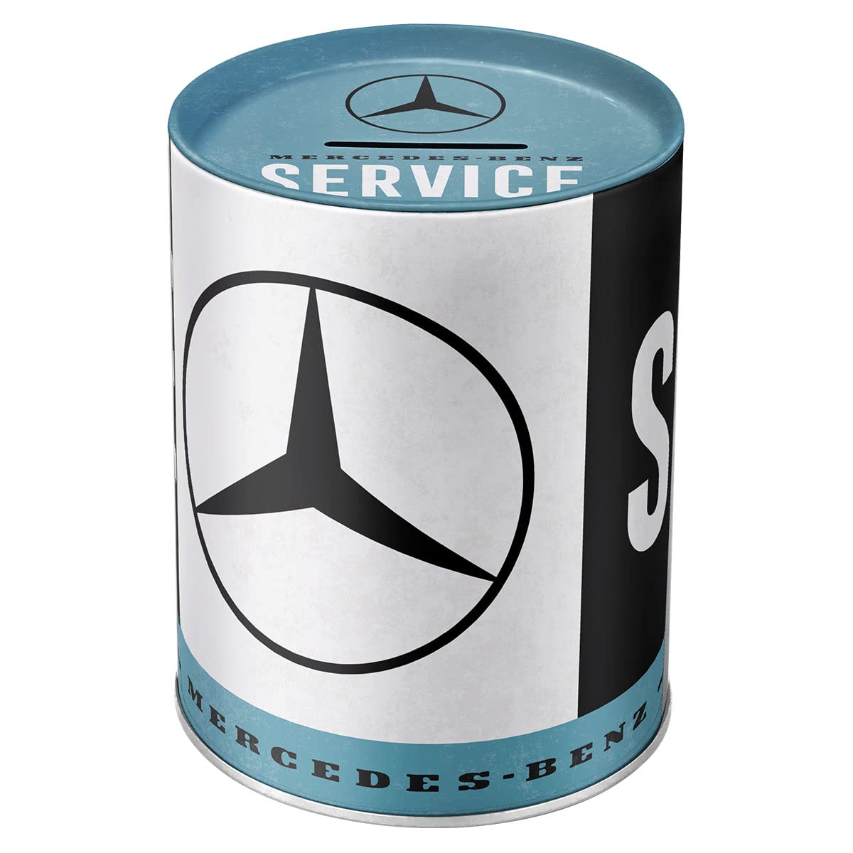 Nostalgic-Art Tirelire rétro, Mercedes-Benz – Service – Idée de Cadeau pour Fans d'automobiles, Boîte à Billets en métal, Tire-L