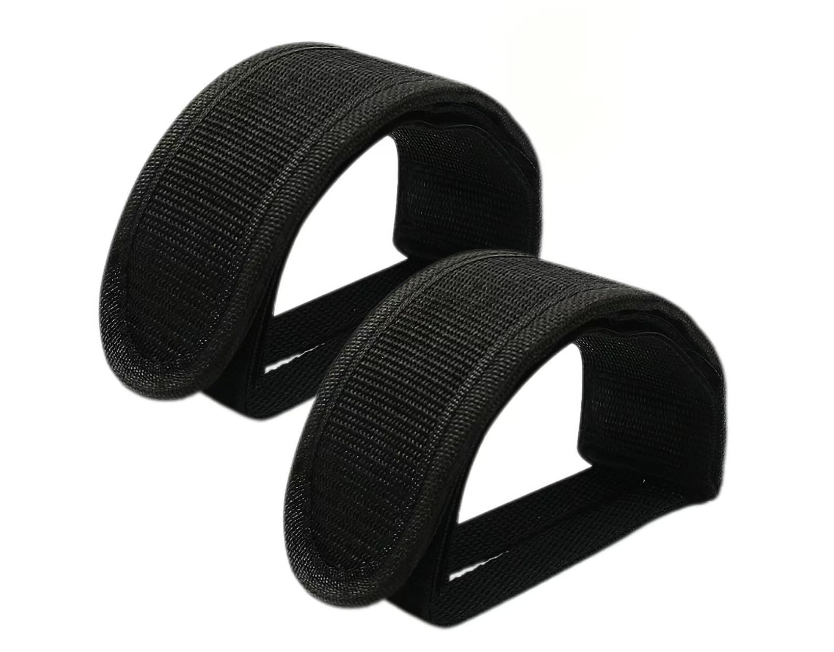 2 PCS Bike Pedal Straps Anti-Slip Double Adhesive Toe Clips, Universal Adjustable Velcro Feet Strap,No Buckle Design for Reduced Wear,Heavy Duty Footrest Strap for Exercise Bikes Mountain Cycles