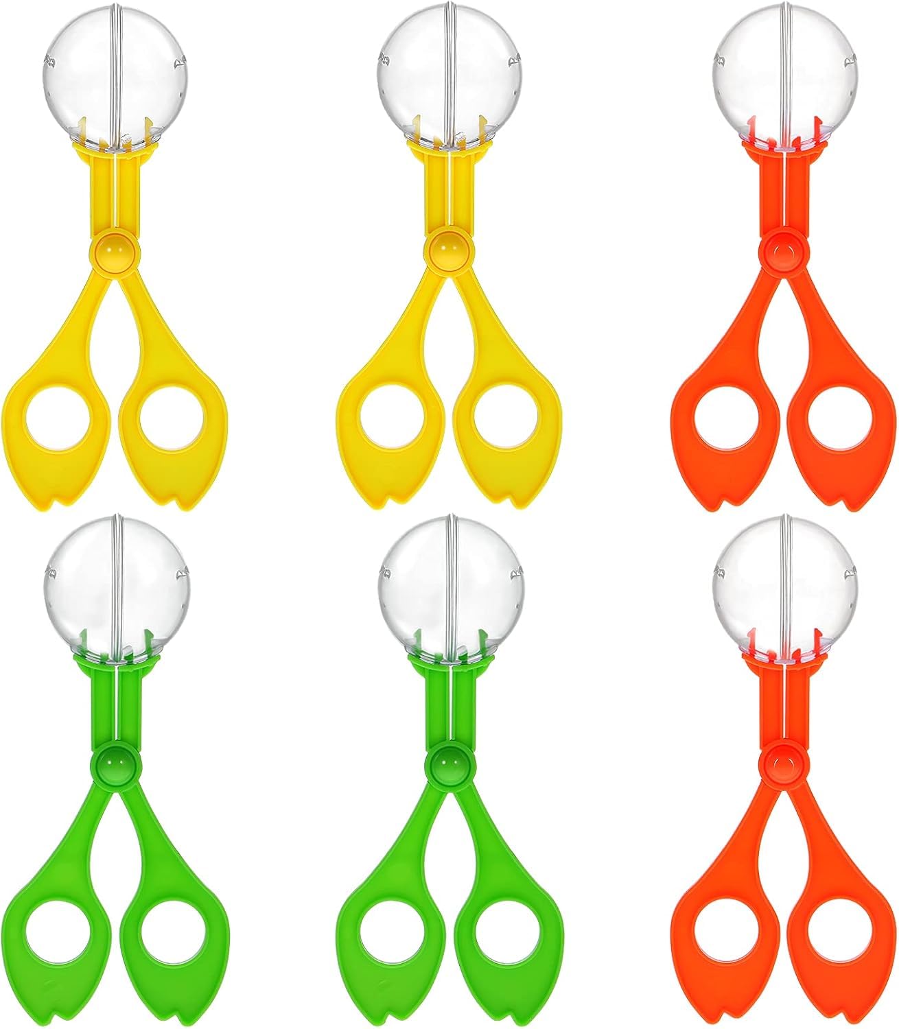 6pcs Insects Catcher Handy Scoopers Scissors Tongs Tweezers Multifunctional Collection Set for Kids Outdoor Nature Exploration Toy (17.5cm Random Color)