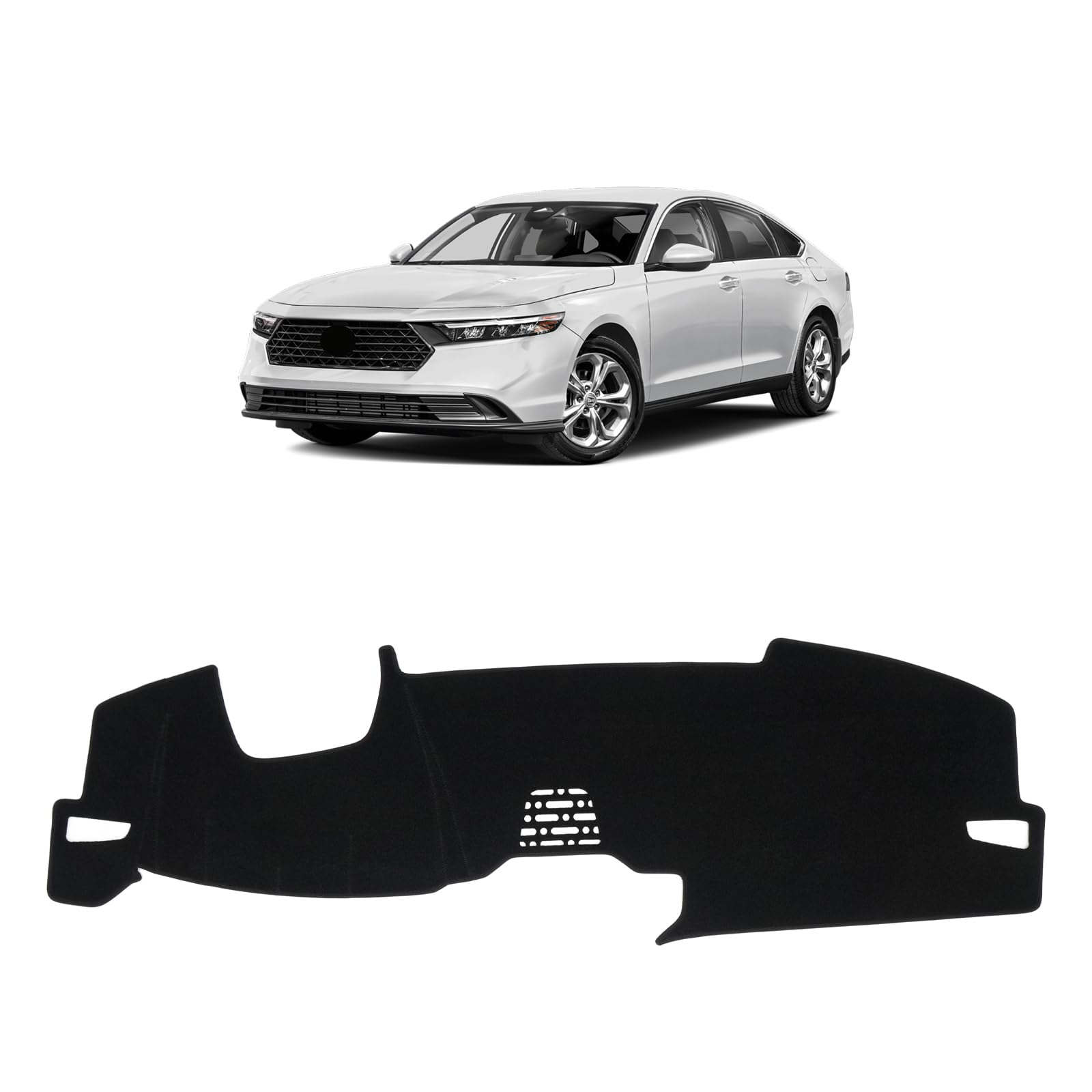 Autorder Dashboard Cover Mat for Honda Accord 2023-2025 2026 Accessories Dash Cover Upgrade Velvet Dash Mat Sunshade Glare UV Rays Protector