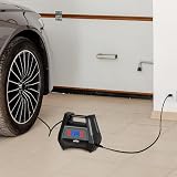Oasser Tyre Inflator Air Compressor with 12V AC/240V DC car tyre Pump 150 PSI Mains Car Tyre Pump with Plug with 5 Nozzle Adaptors, LED Light Fits for Cars Motorcycles Bicycles - 8