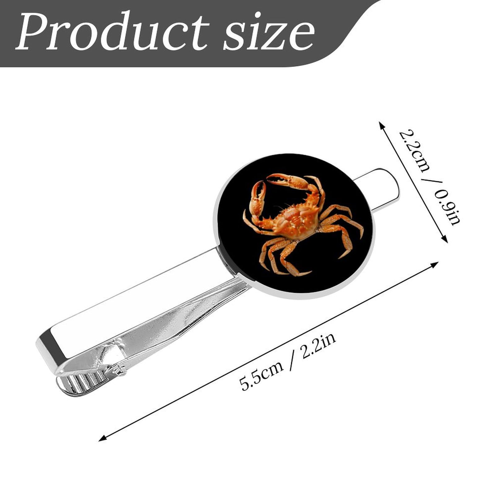 Crab Novelty Tie Clips Personalized Tie Bar Tie Clasp Necktie Tie Pin for Wedding Business Party